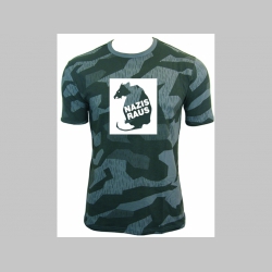 Nazi Raus nočný maskáč-Nightcamo SPLINTER, pánske tričko 100%bavlna